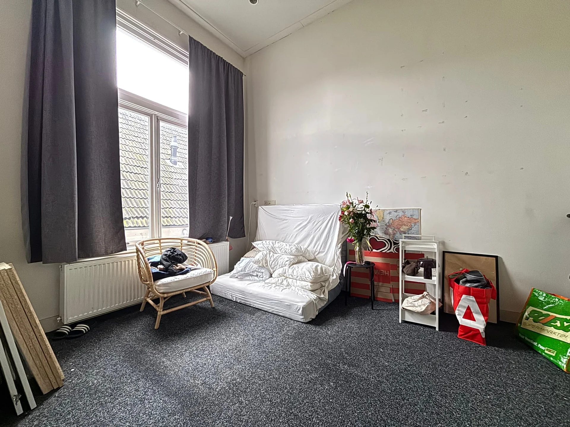 geblurde versie van de foto als achtergrond