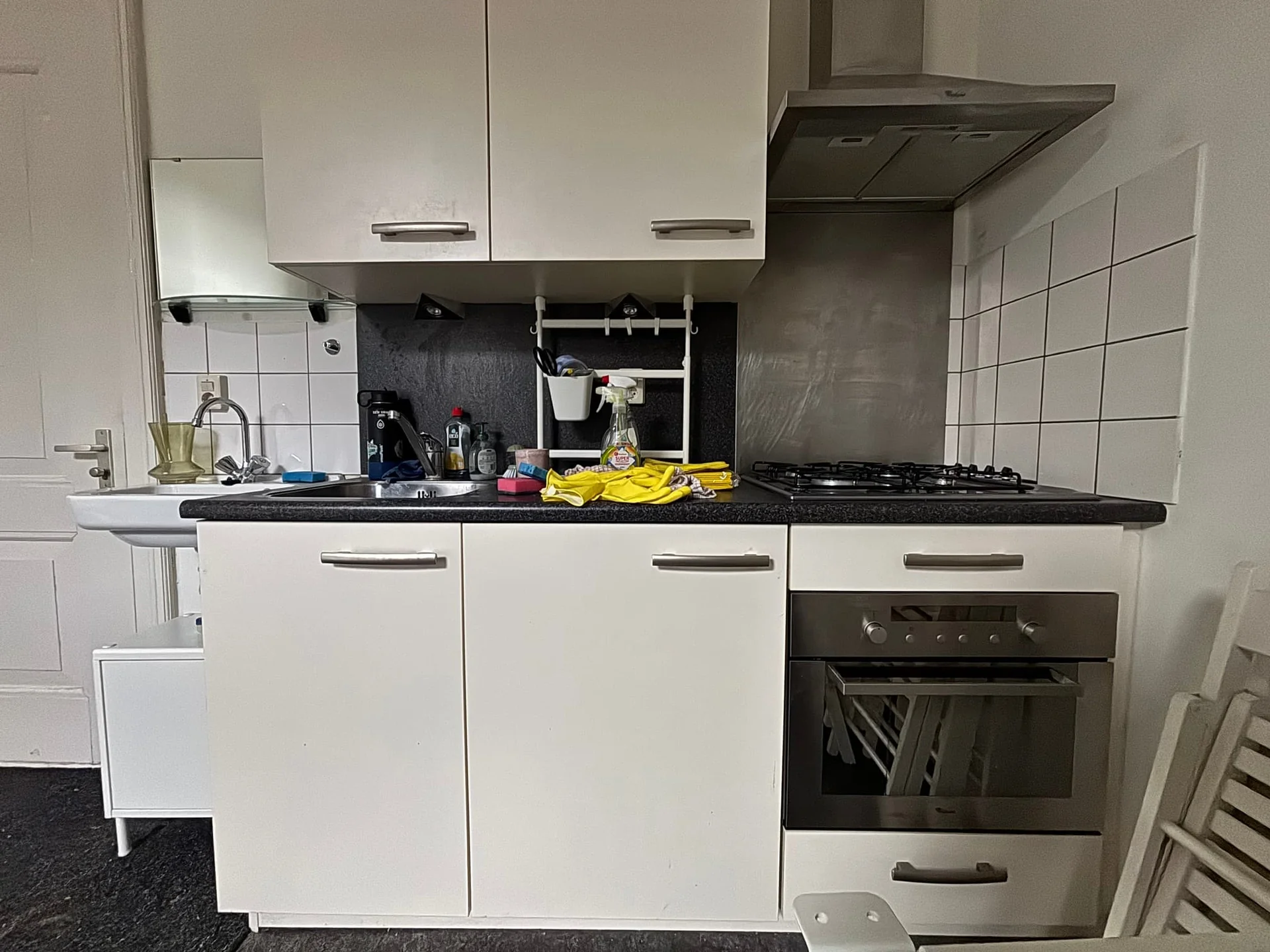 geblurde versie van de foto als achtergrond