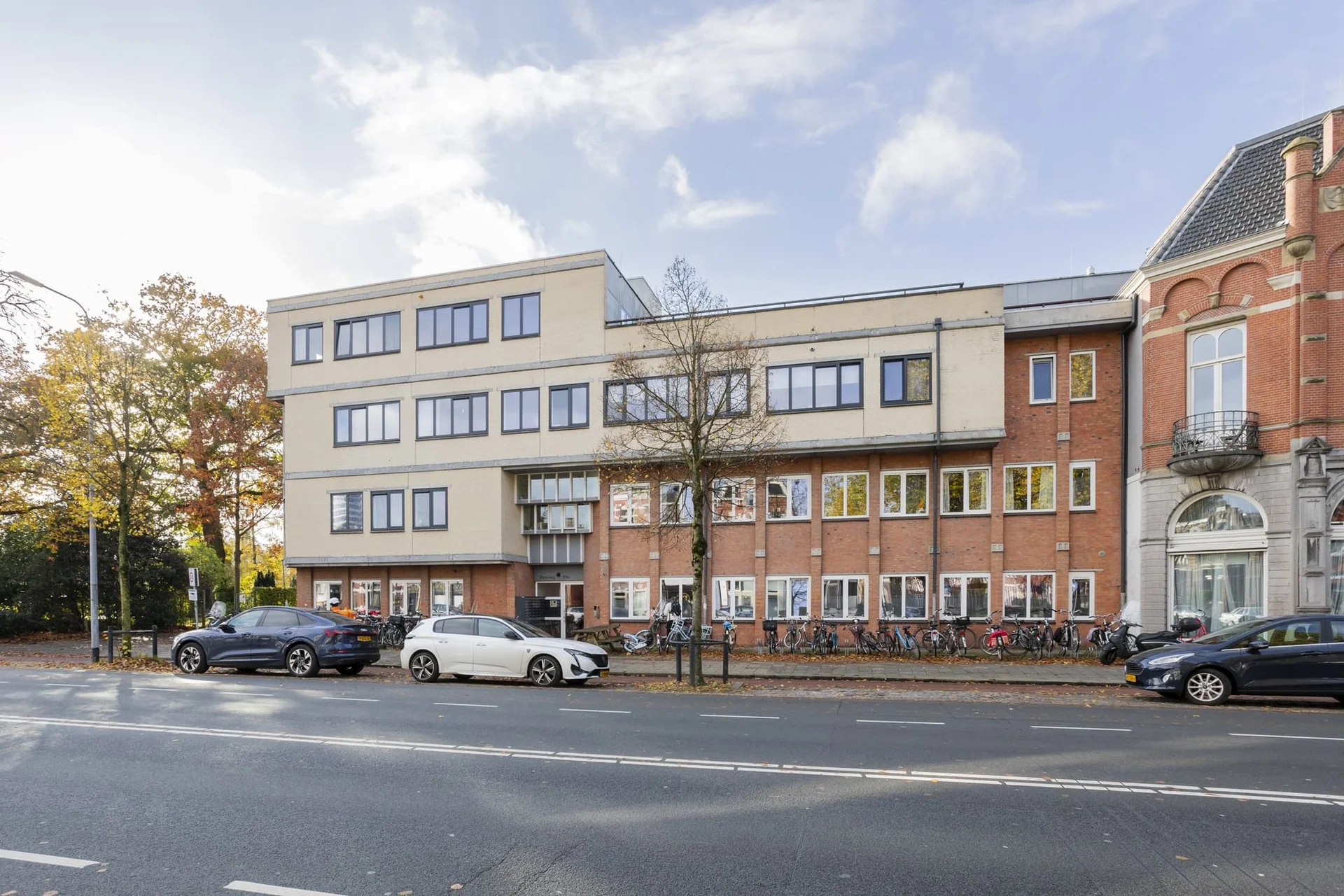 geblurde versie van de foto als achtergrond