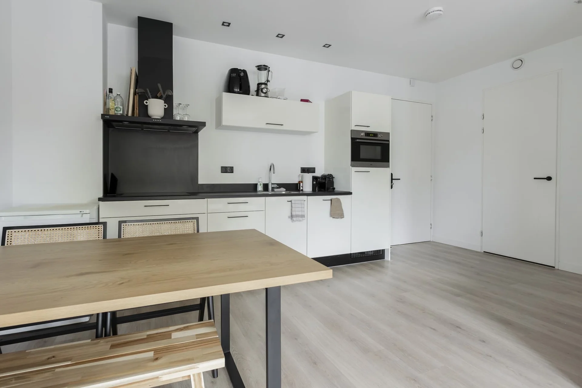 geblurde versie van de foto als achtergrond