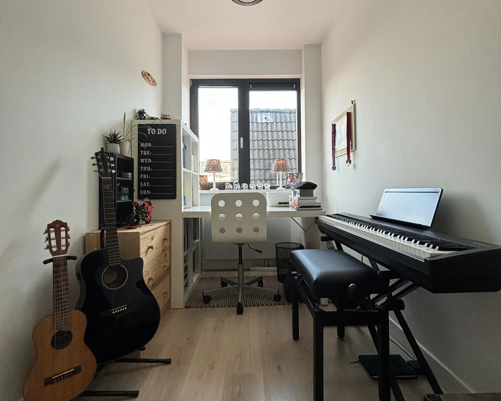 geblurde versie van de foto als achtergrond