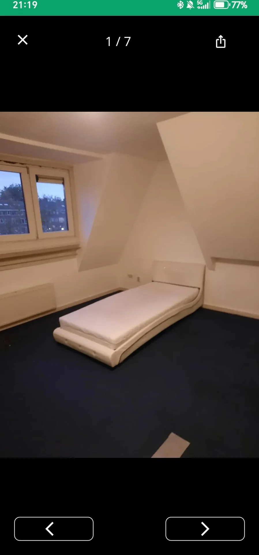 Foto van de Kamer gelegen aan de Aelbrechtskade in Rotterdam