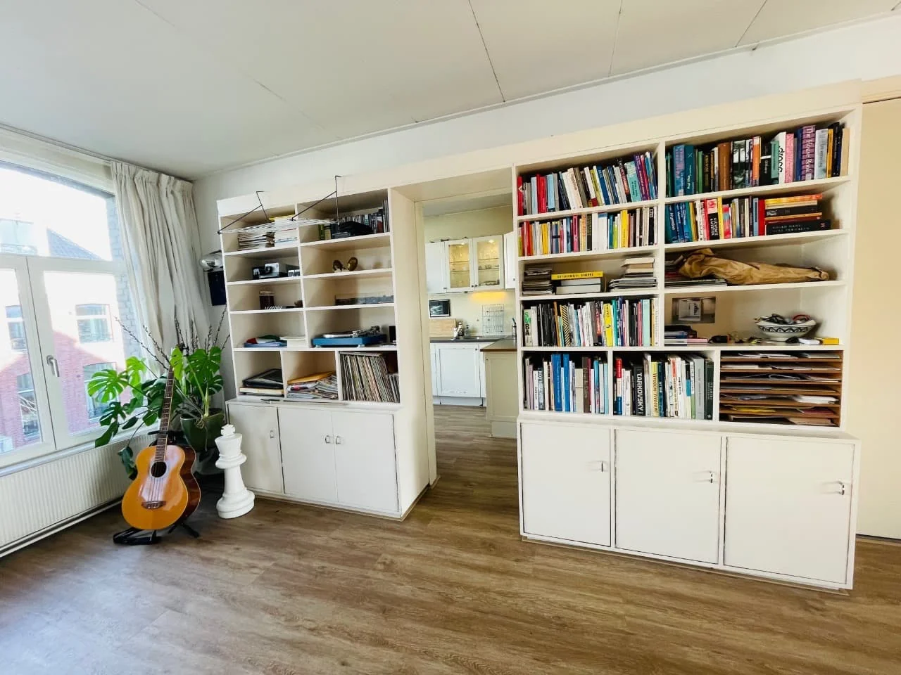 geblurde versie van de foto als achtergrond