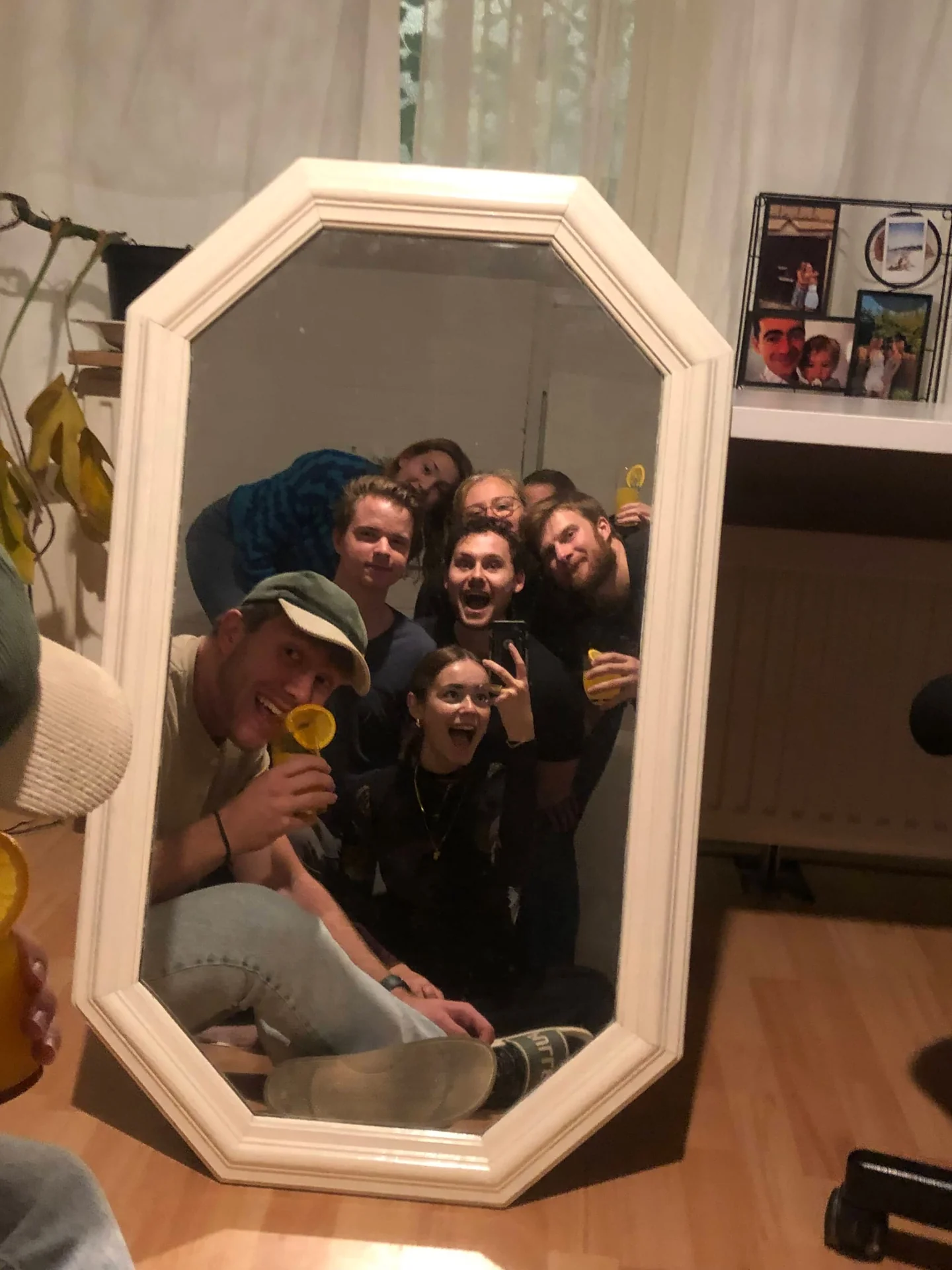 geblurde versie van de foto als achtergrond