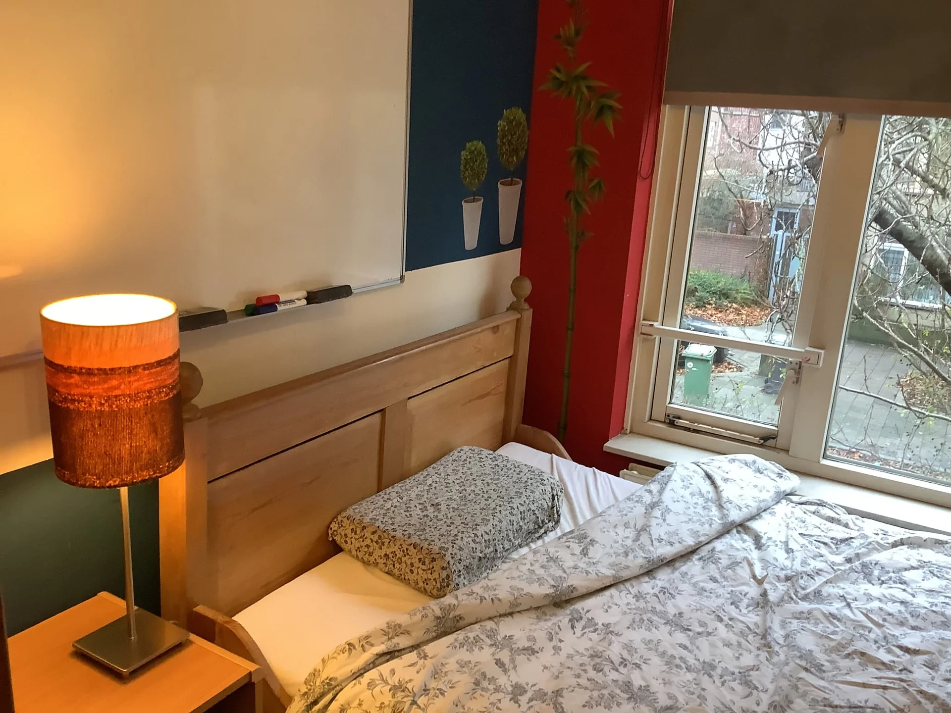 geblurde versie van de foto als achtergrond