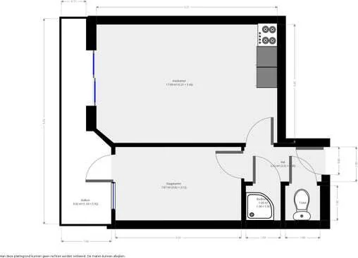 Foto van de Appartement gelegen aan de Hoge Rijndijk in Leiden
