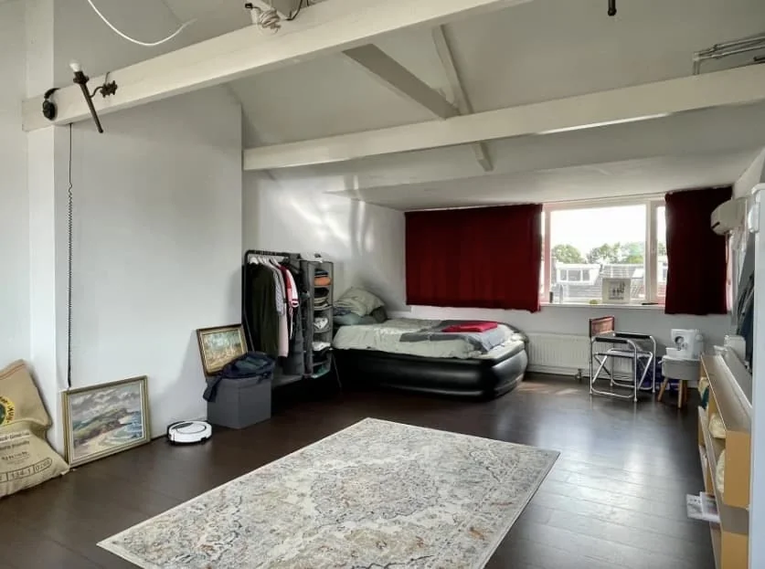 geblurde versie van de foto als achtergrond