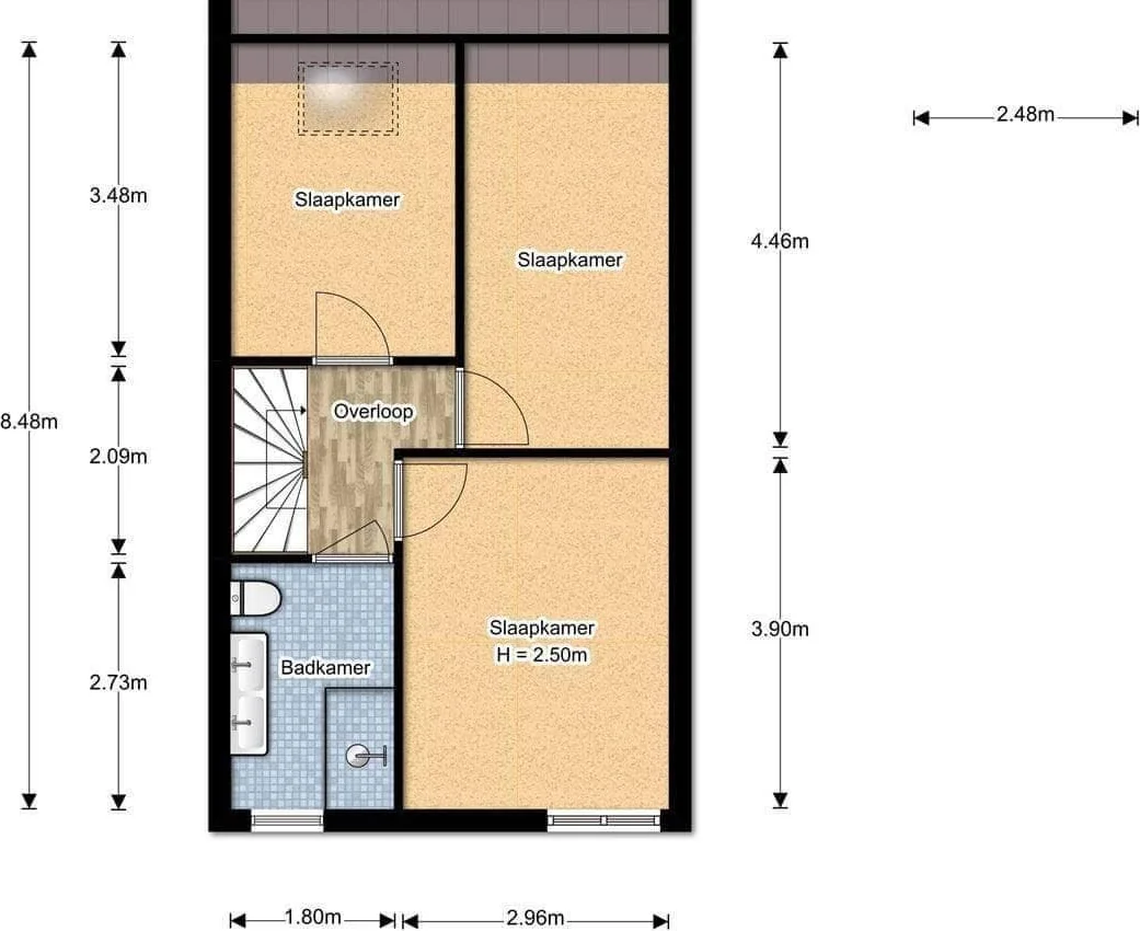 geblurde versie van de foto als achtergrond