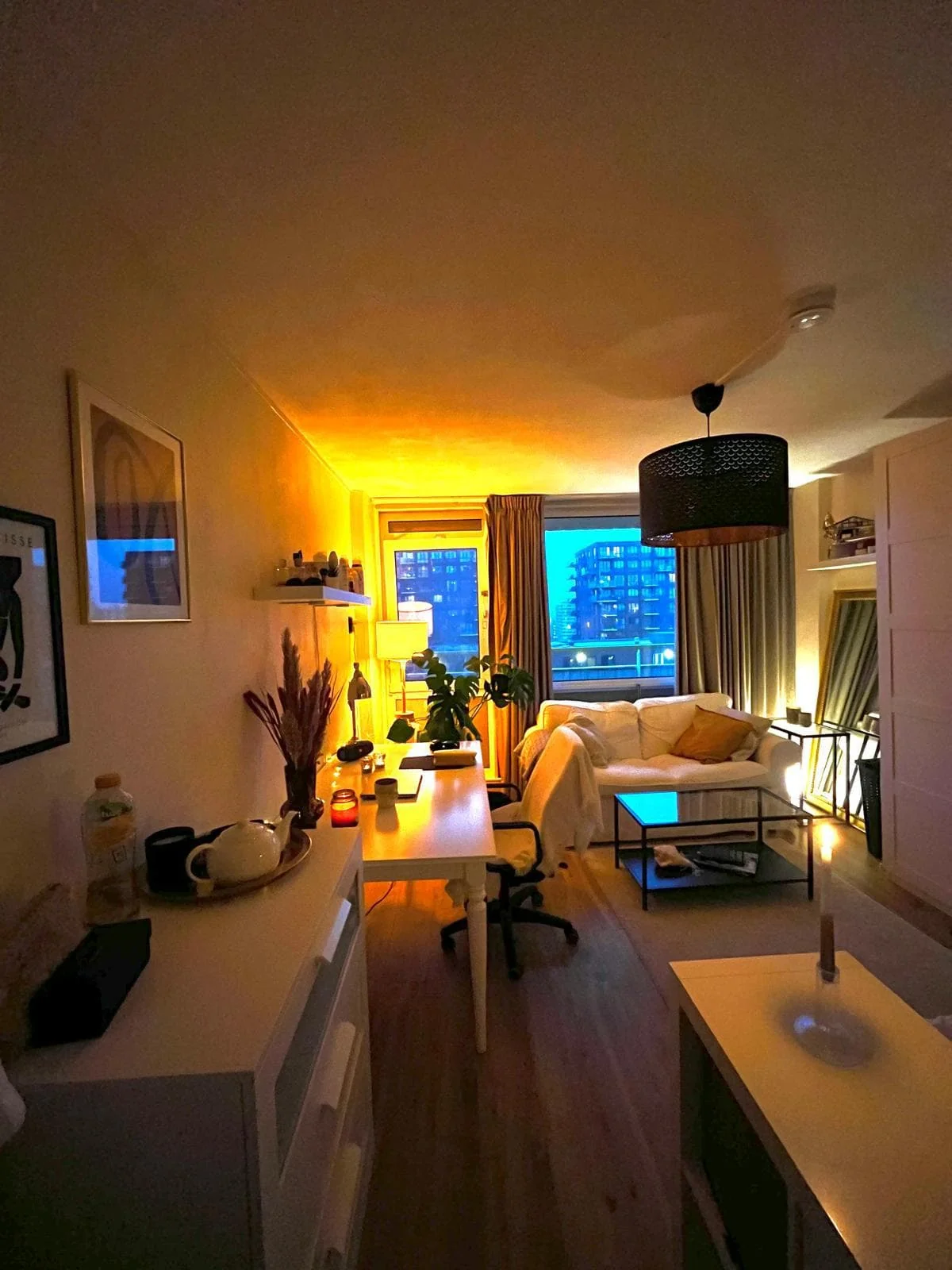 geblurde versie van de foto als achtergrond