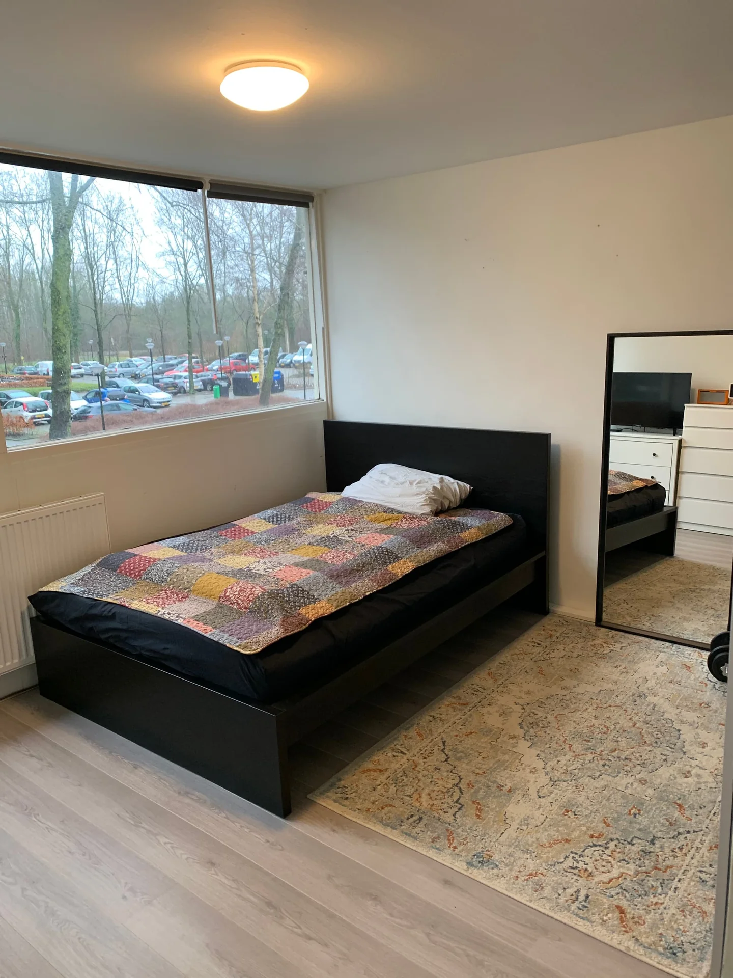 geblurde versie van de foto als achtergrond