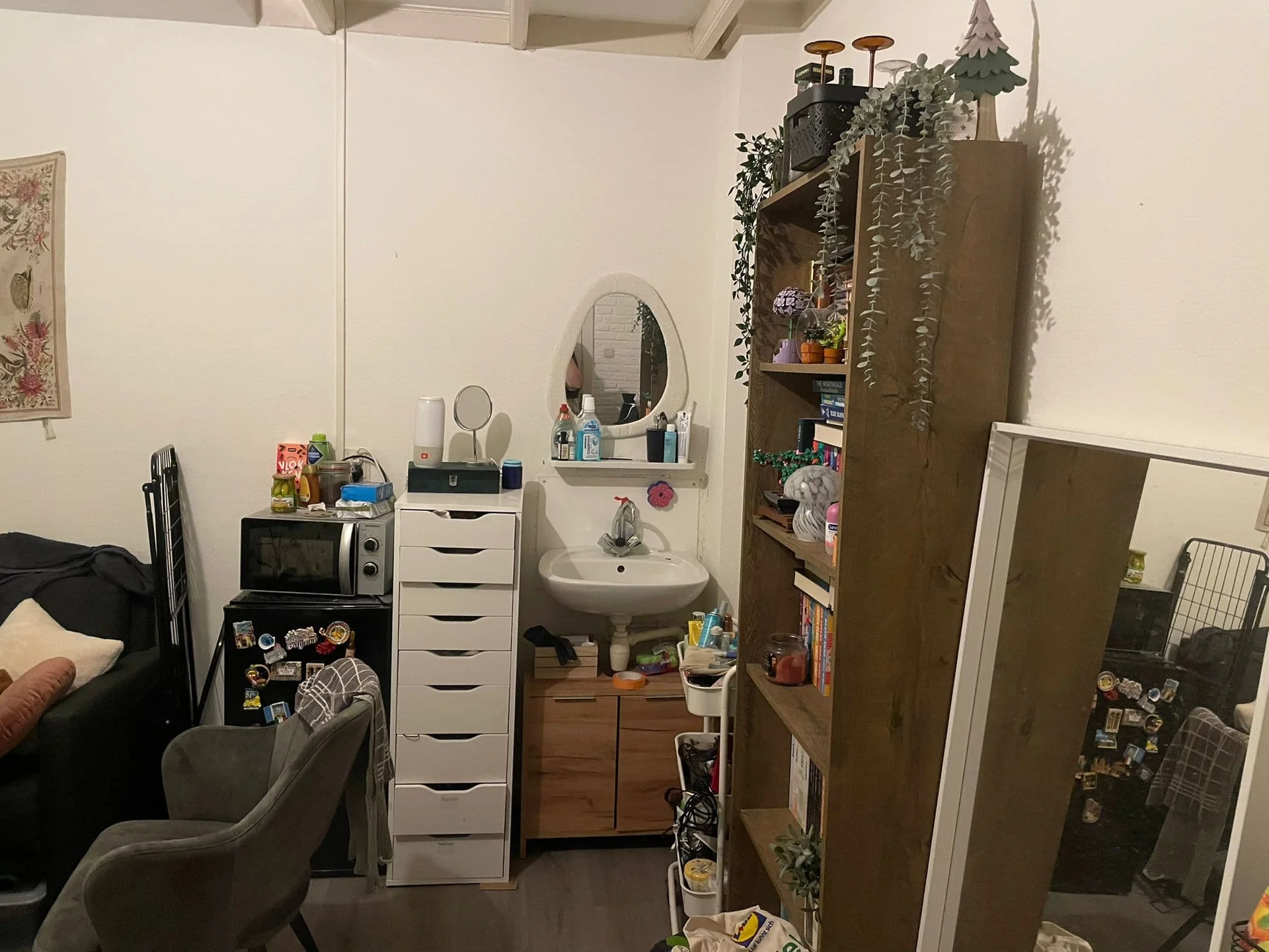 geblurde versie van de foto als achtergrond