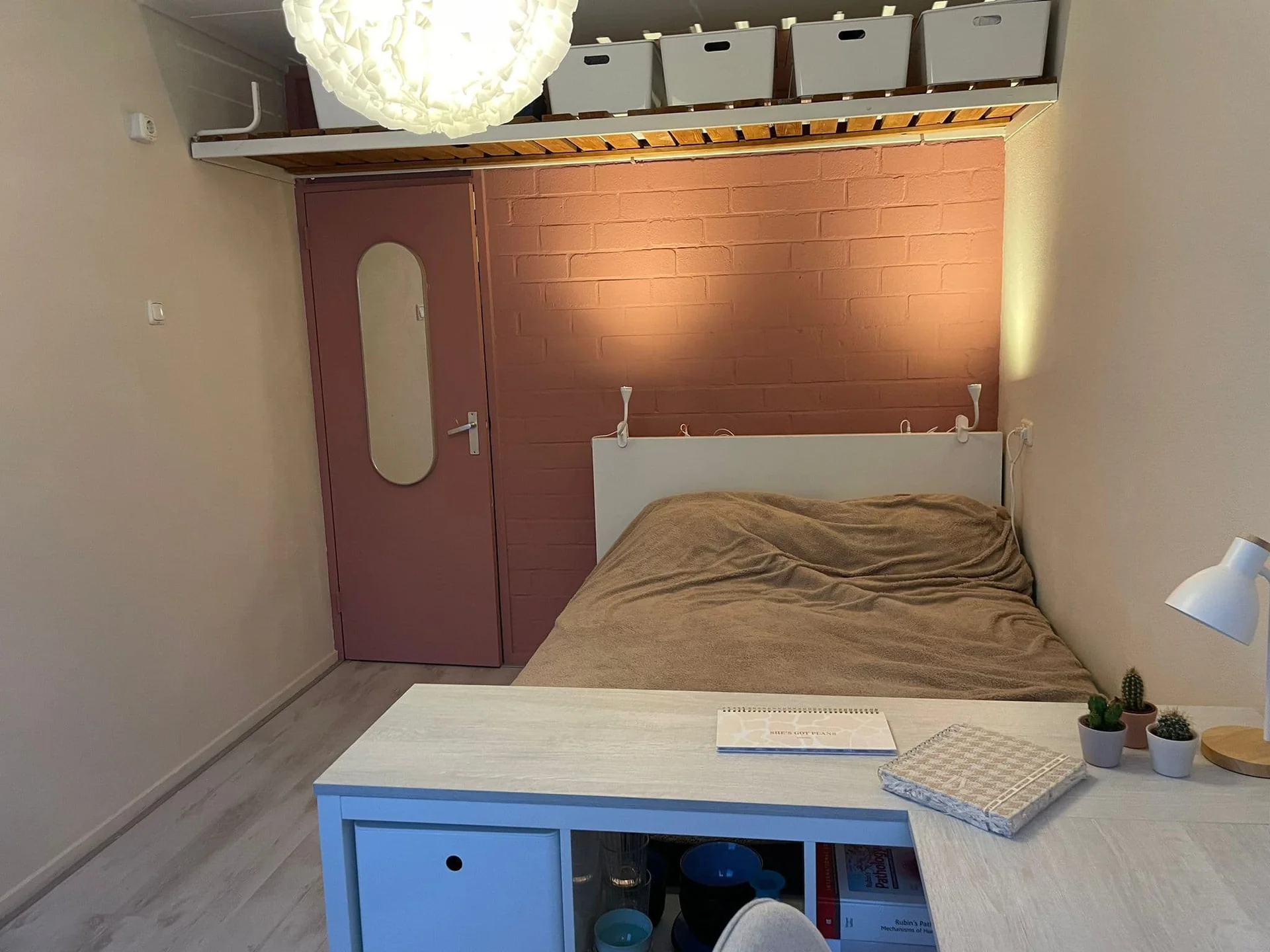 geblurde versie van de foto als achtergrond