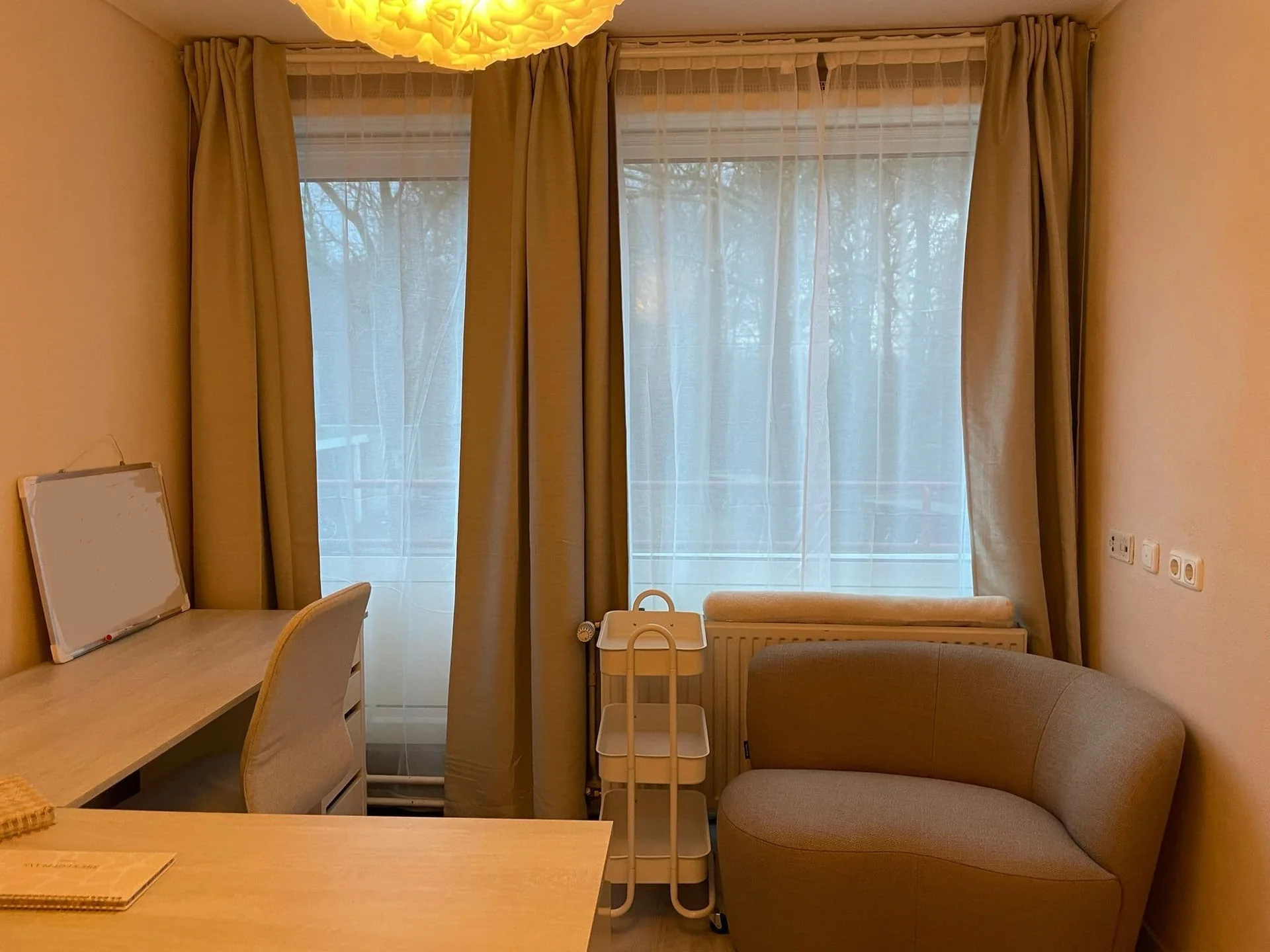 geblurde versie van de foto als achtergrond