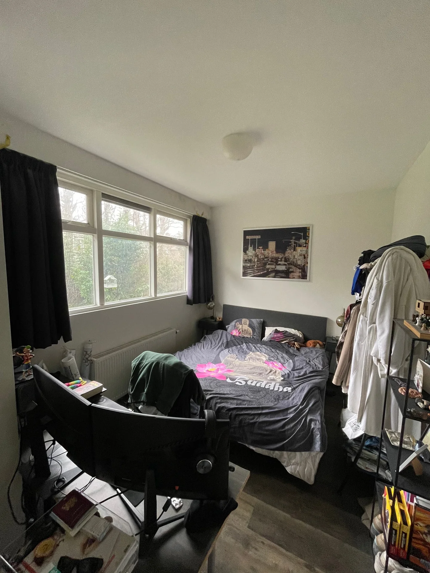 geblurde versie van de foto als achtergrond