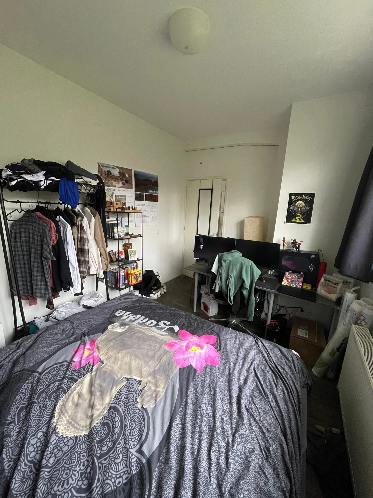 geblurde versie van de foto als achtergrond