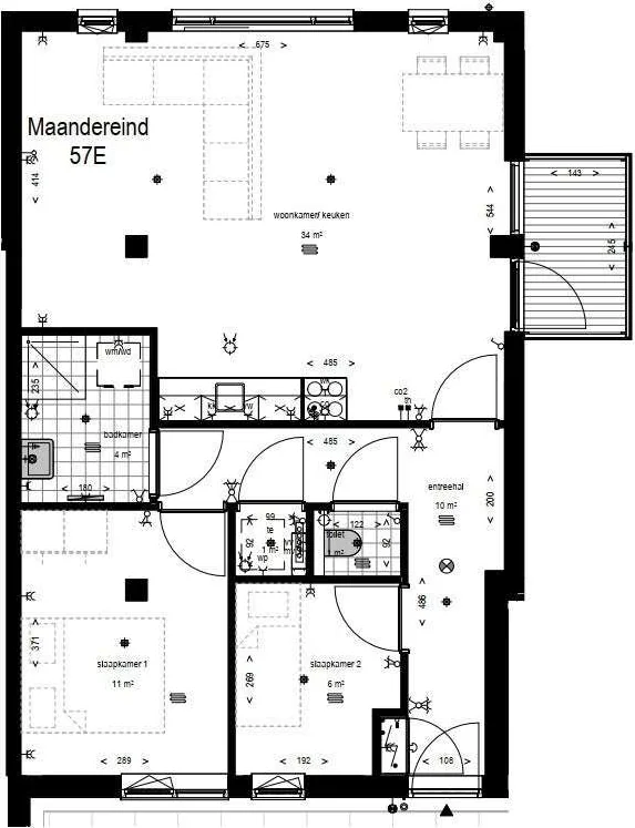 Foto van de Appartement gelegen aan de Maanderpoort in Ede