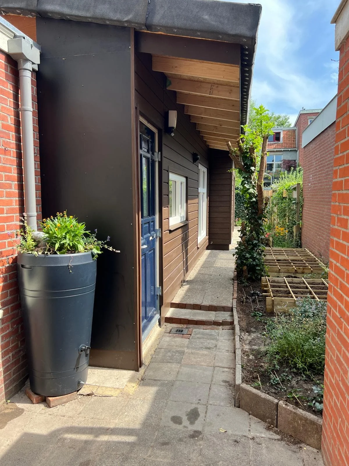 geblurde versie van de foto als achtergrond