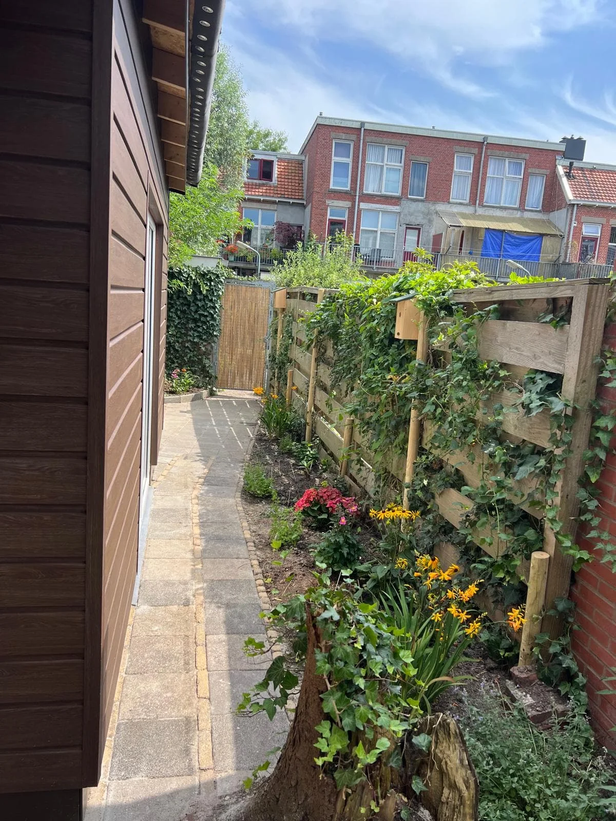 geblurde versie van de foto als achtergrond