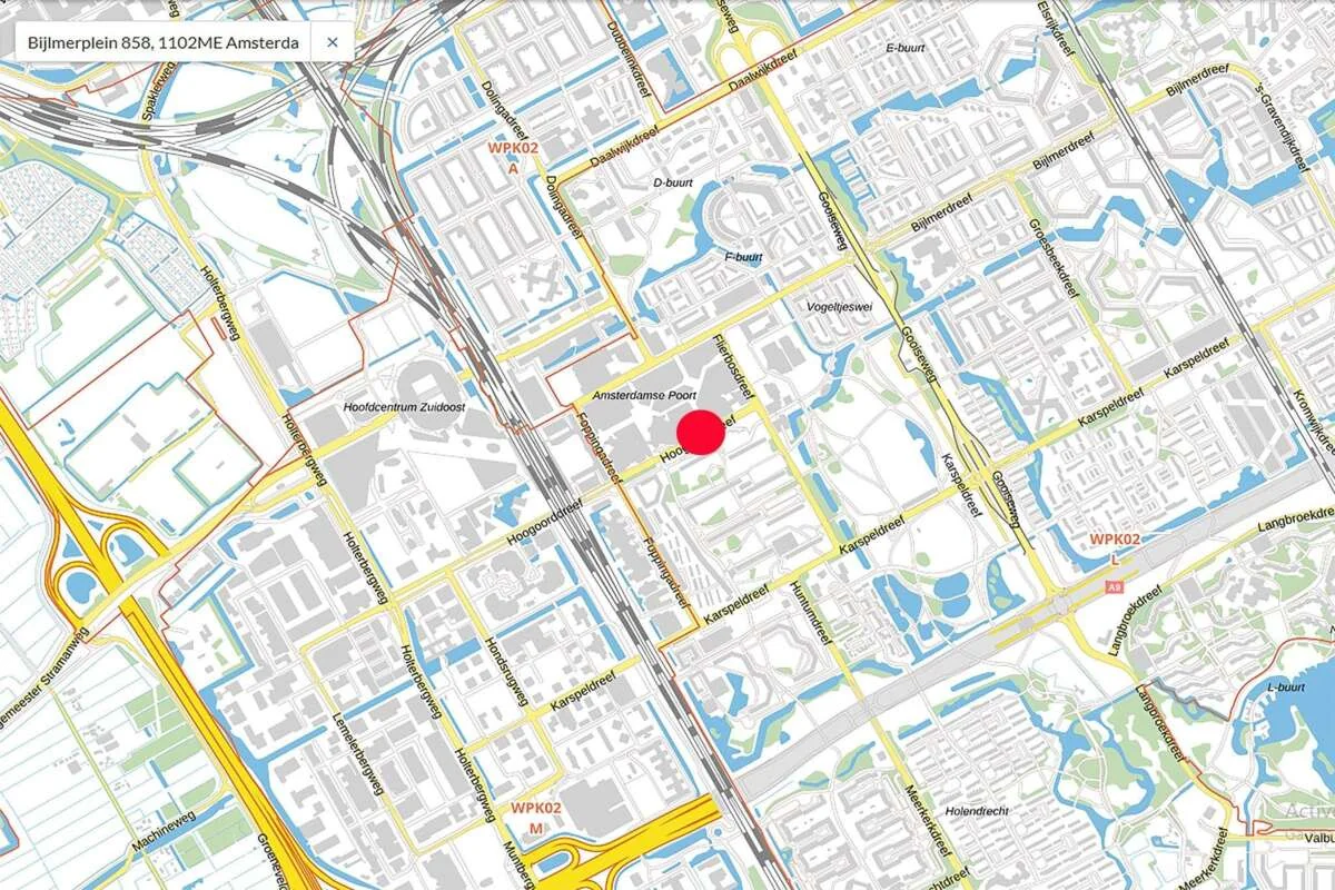 Foto van de Appartement gelegen aan de Bijlmerplein in Amsterdam