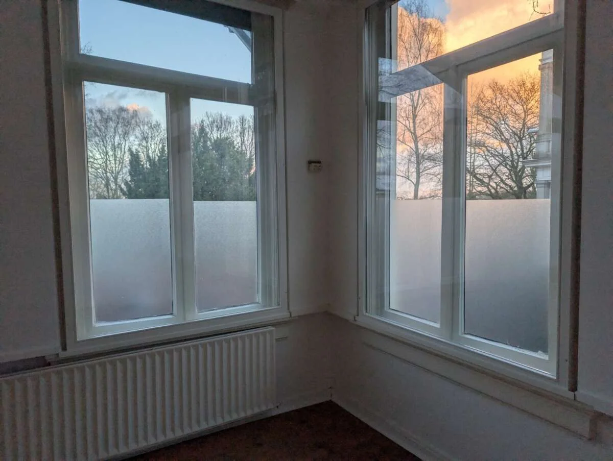 geblurde versie van de foto als achtergrond