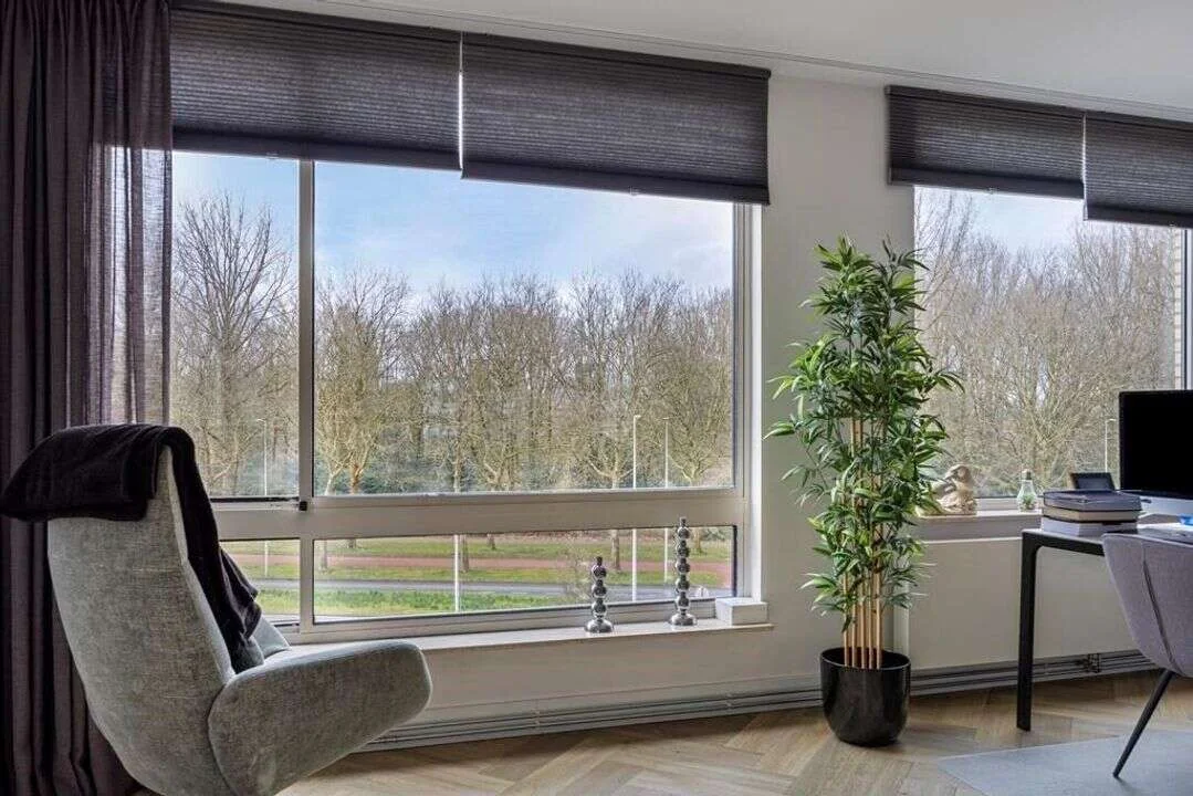 geblurde versie van de foto als achtergrond