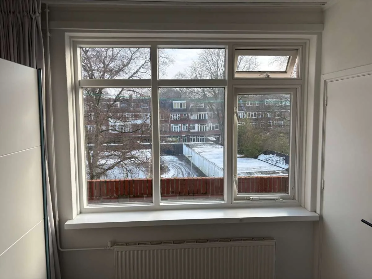 geblurde versie van de foto als achtergrond