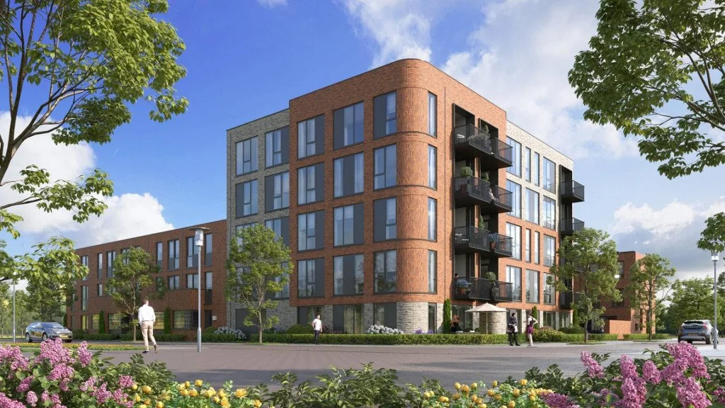 geblurde versie van de foto als achtergrond