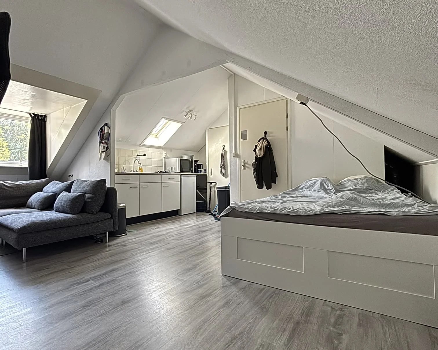 geblurde versie van de foto als achtergrond