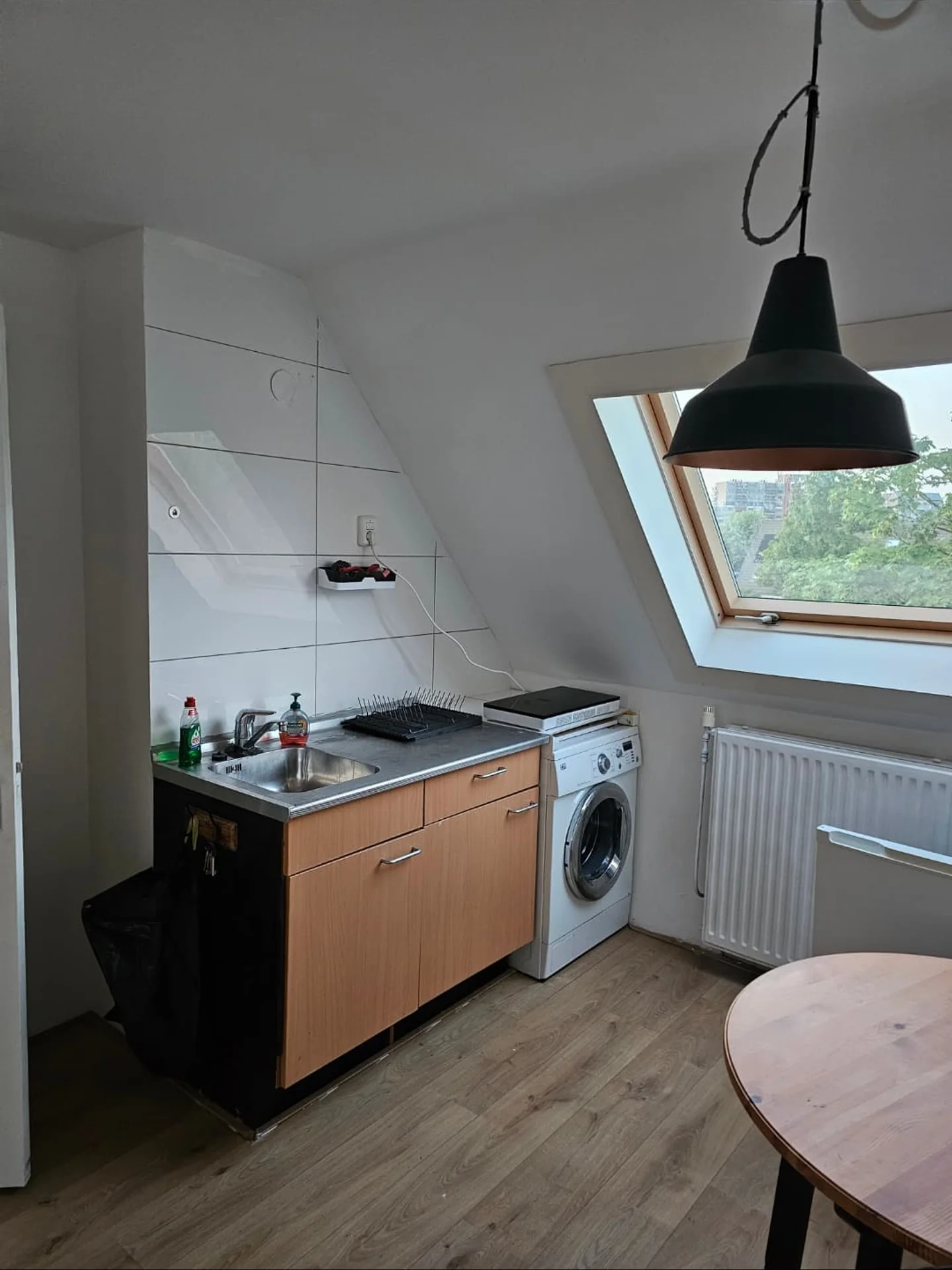 geblurde versie van de foto als achtergrond