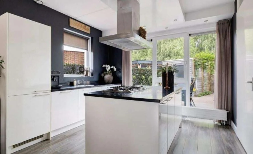 geblurde versie van de foto als achtergrond