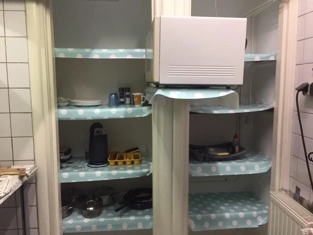 geblurde versie van de foto als achtergrond