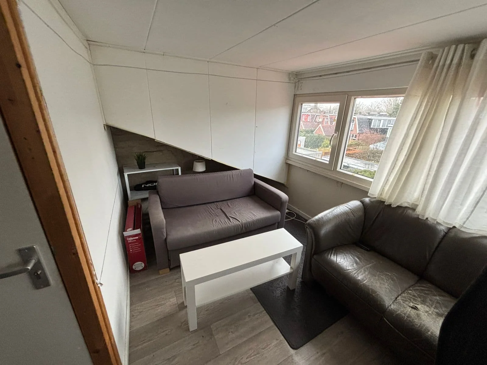 geblurde versie van de foto als achtergrond