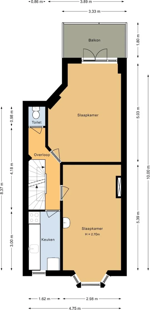 Foto van de Kamer gelegen aan de Hommelstraat in Arnhem