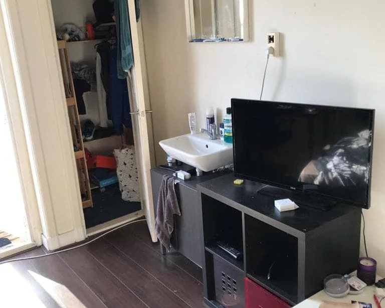 geblurde versie van de foto als achtergrond