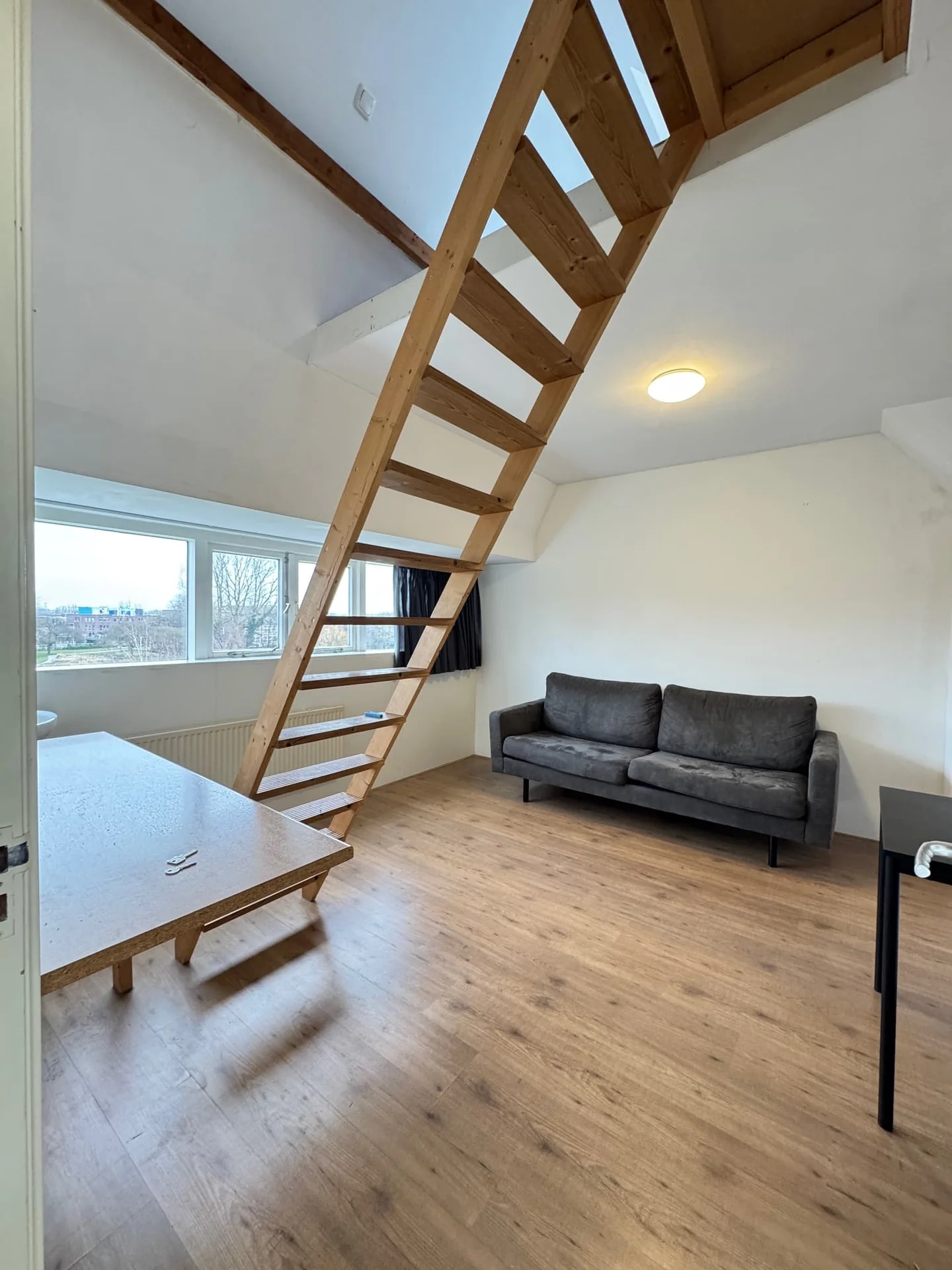 geblurde versie van de foto als achtergrond