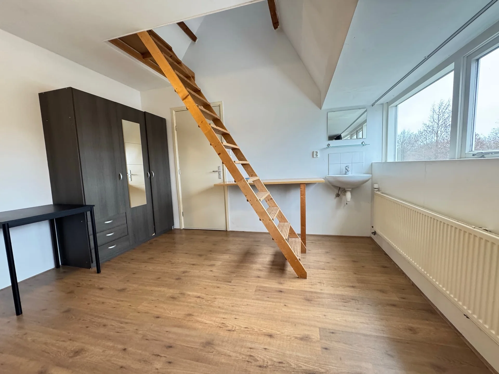 geblurde versie van de foto als achtergrond