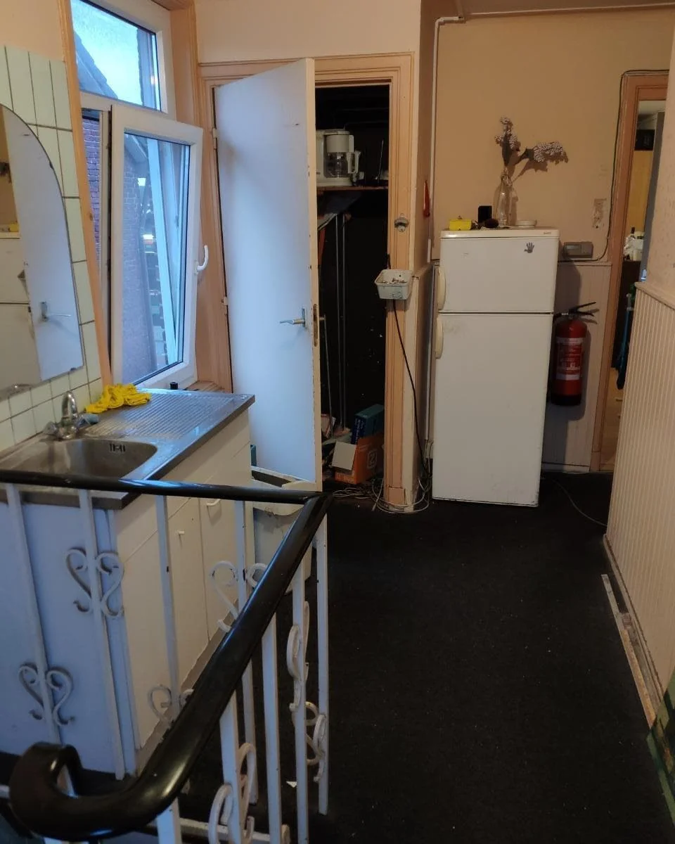 geblurde versie van de foto als achtergrond