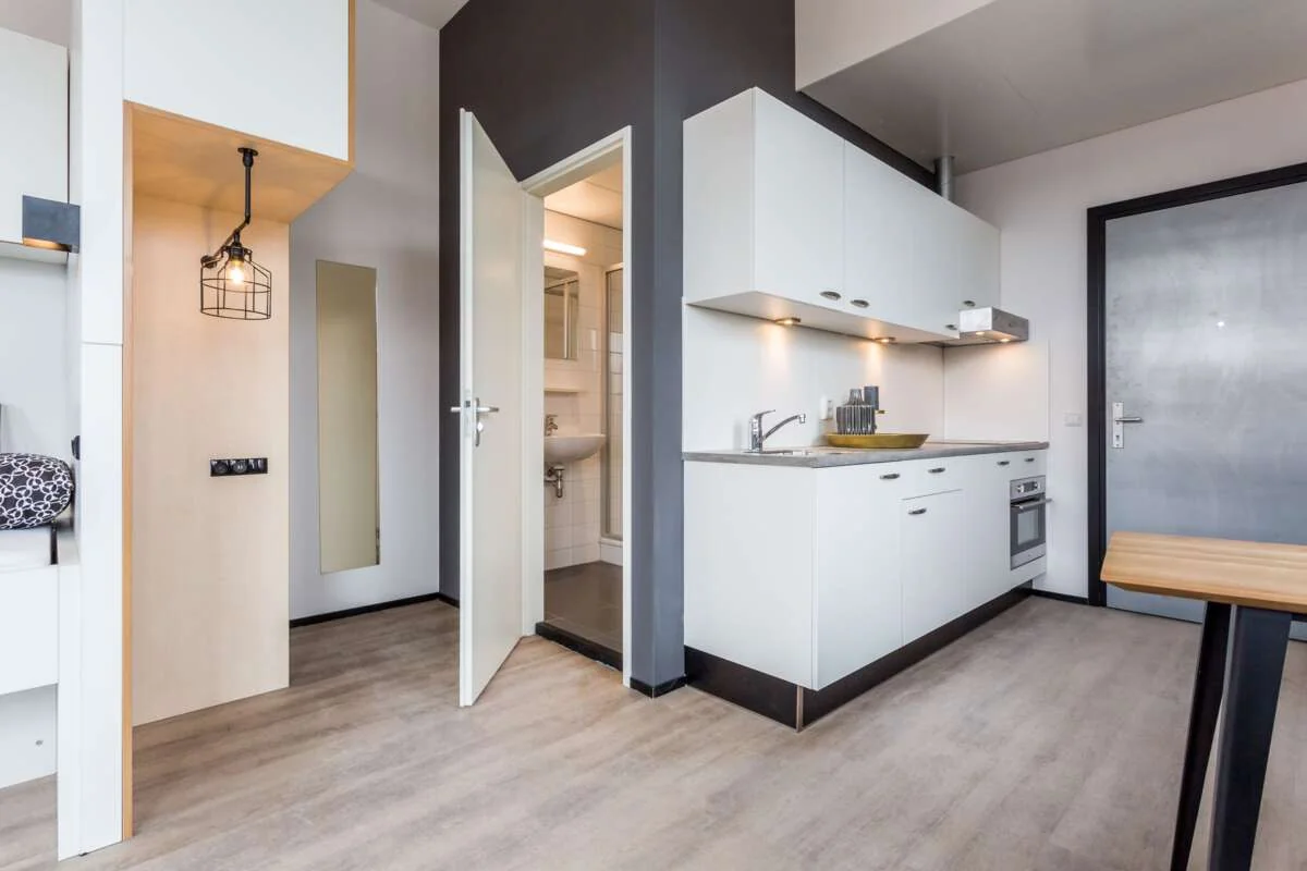 geblurde versie van de foto als achtergrond