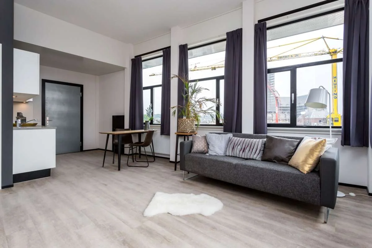 geblurde versie van de foto als achtergrond