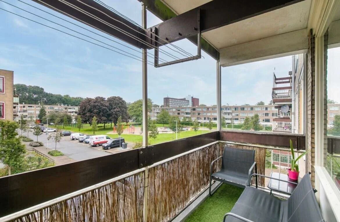 geblurde versie van de foto als achtergrond