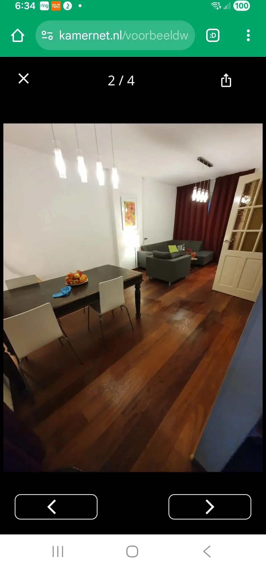 geblurde versie van de foto als achtergrond