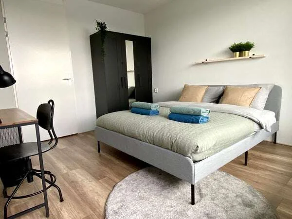 geblurde versie van de foto als achtergrond