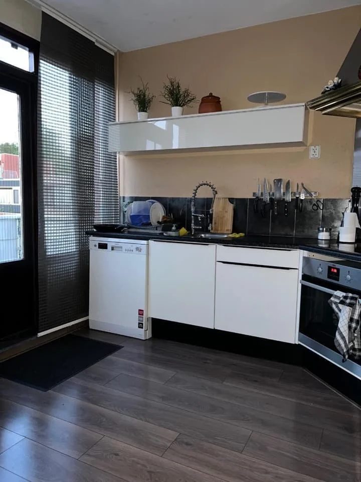 geblurde versie van de foto als achtergrond