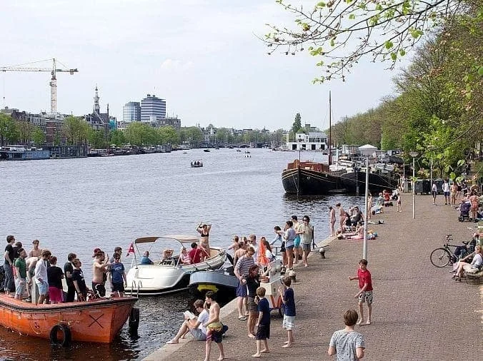 geblurde versie van de foto als achtergrond