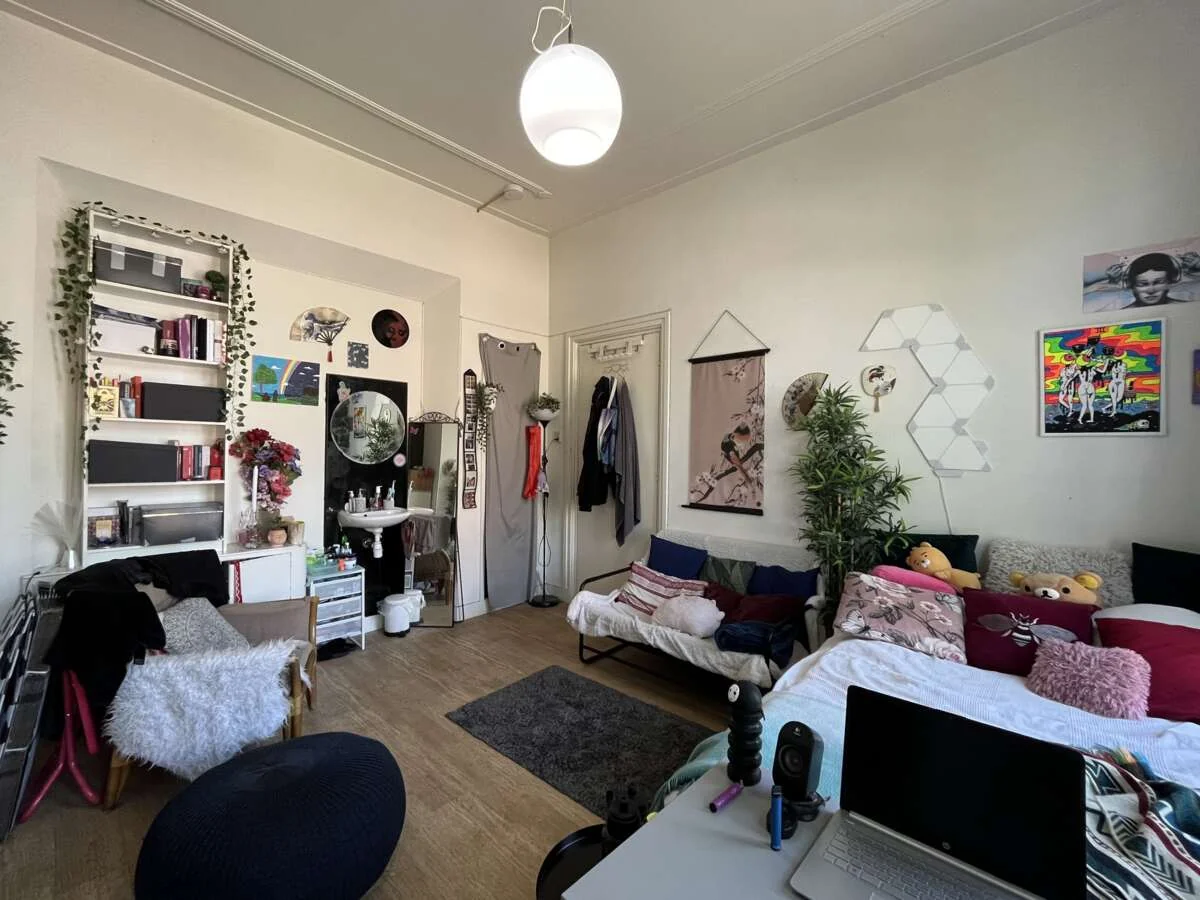 geblurde versie van de foto als achtergrond