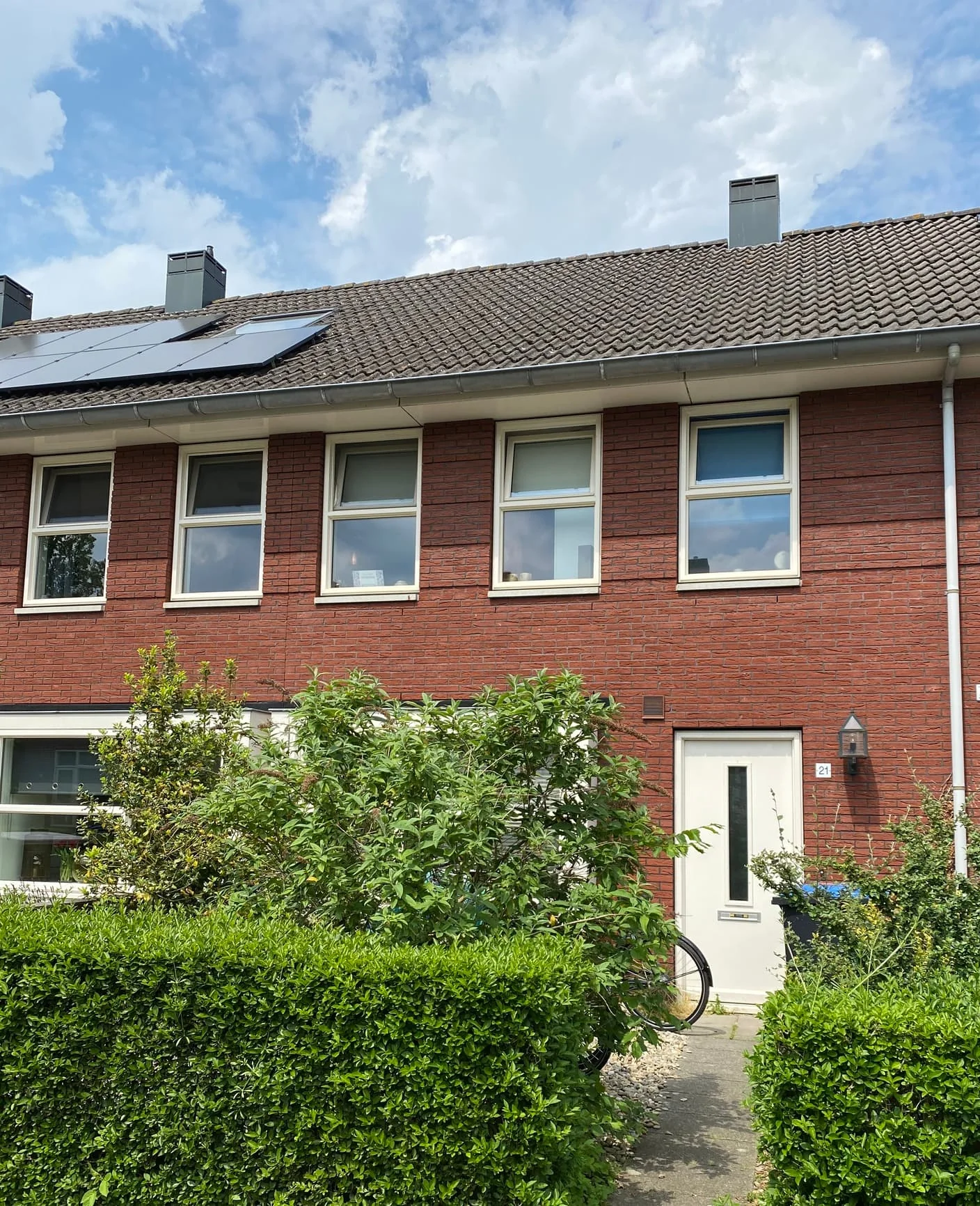 geblurde versie van de foto als achtergrond