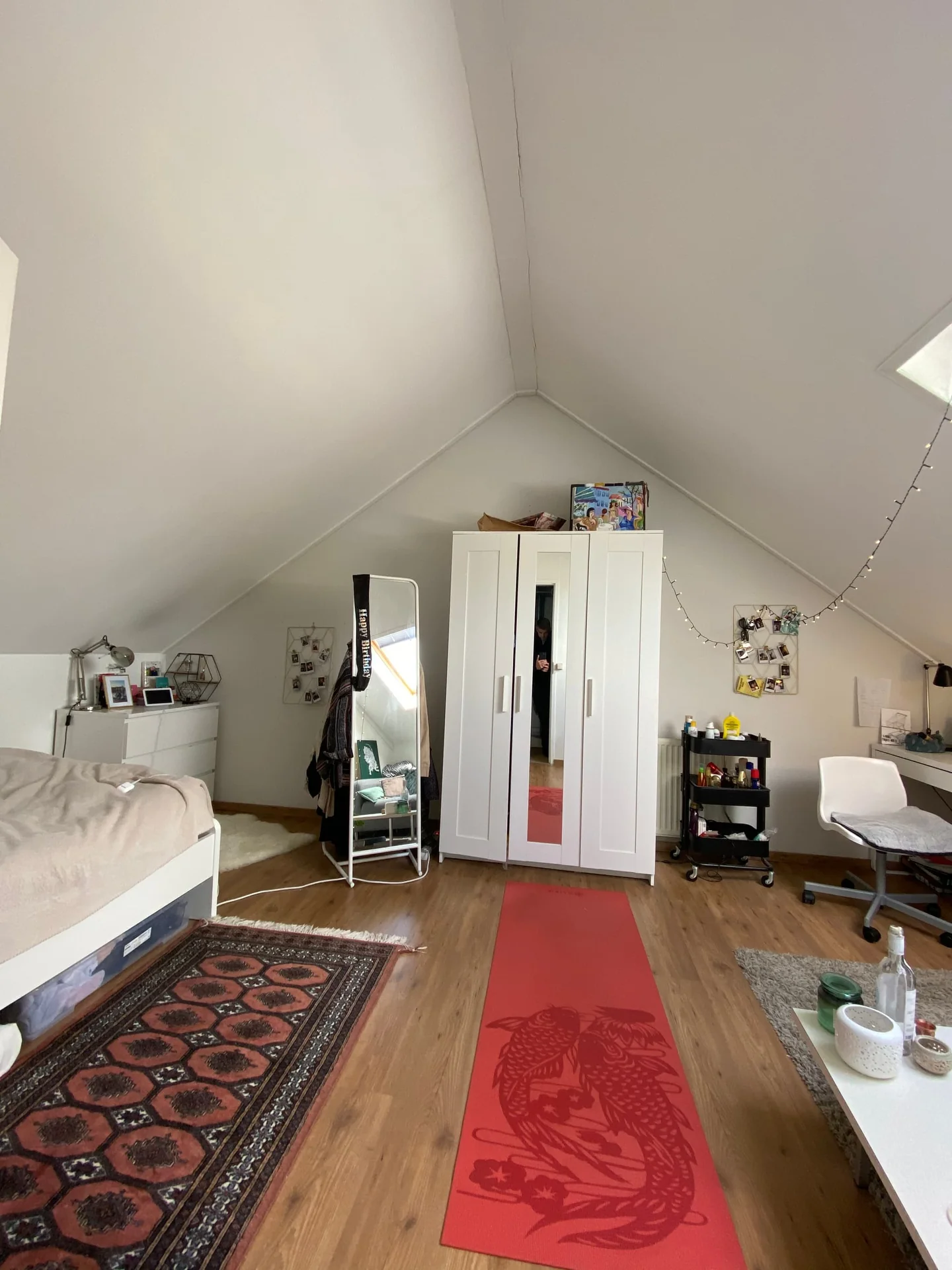 geblurde versie van de foto als achtergrond