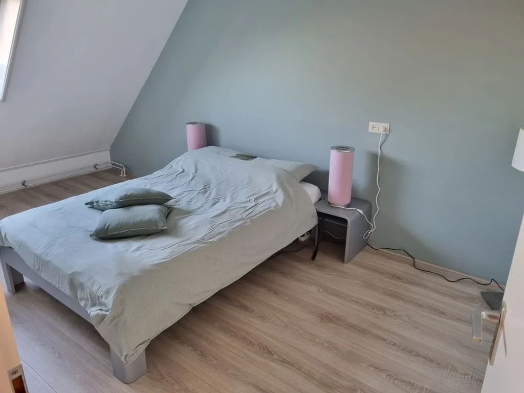 geblurde versie van de foto als achtergrond