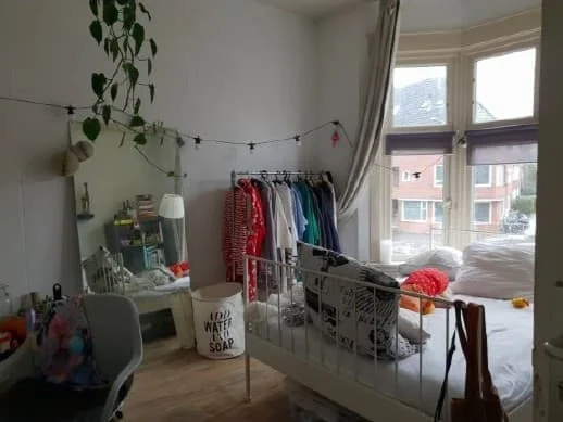 geblurde versie van de foto als achtergrond