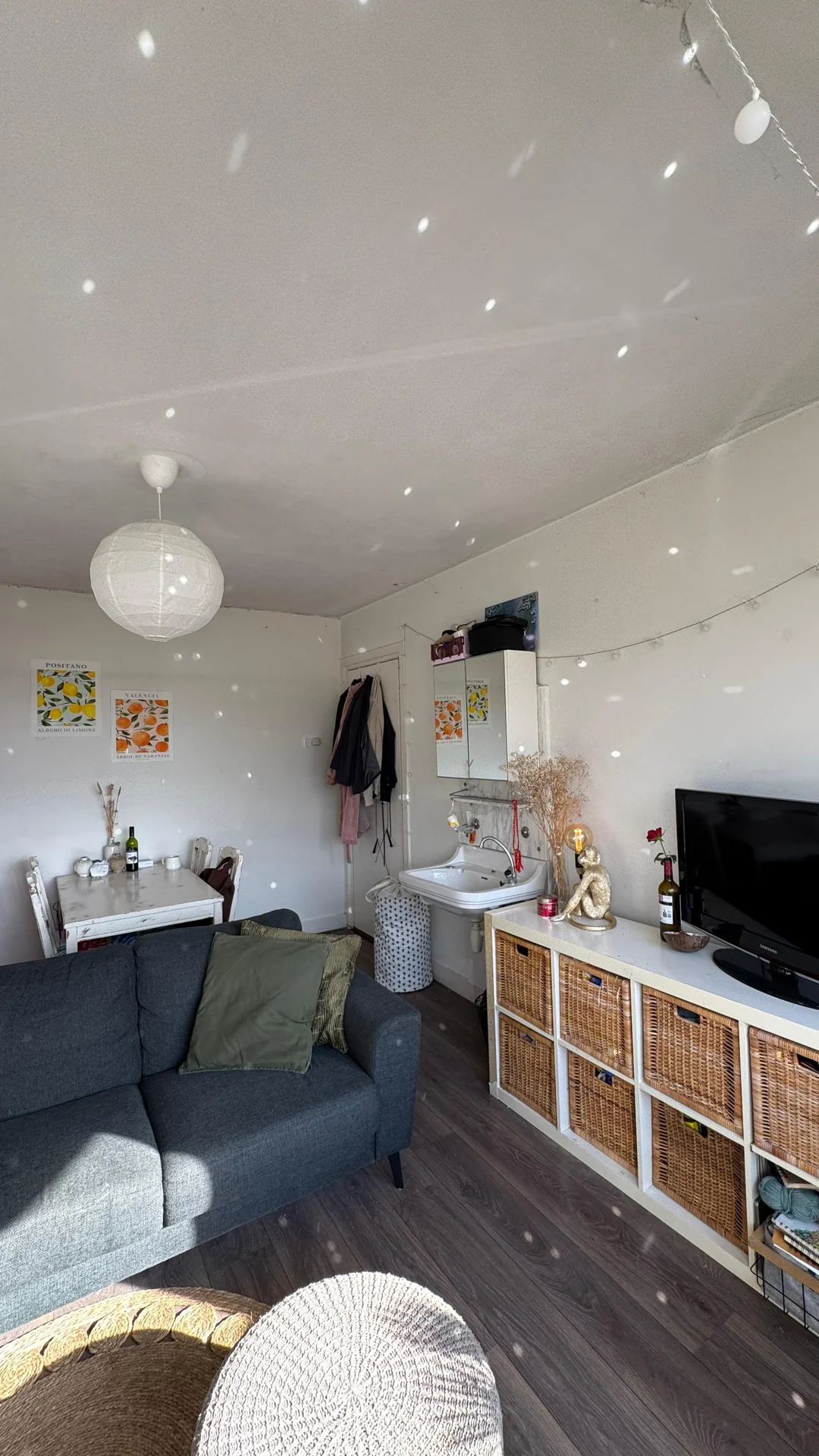 geblurde versie van de foto als achtergrond